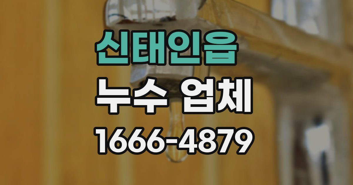 신태인읍 누수 업체