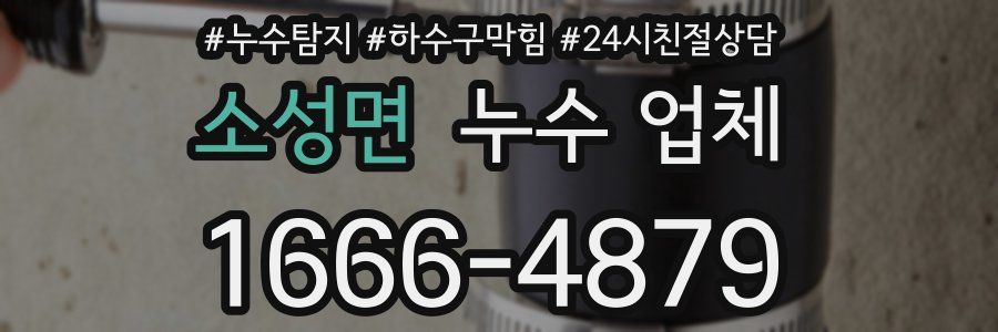 소성면 누수 업체
