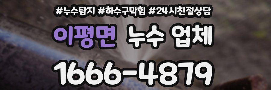 이평면 누수 업체