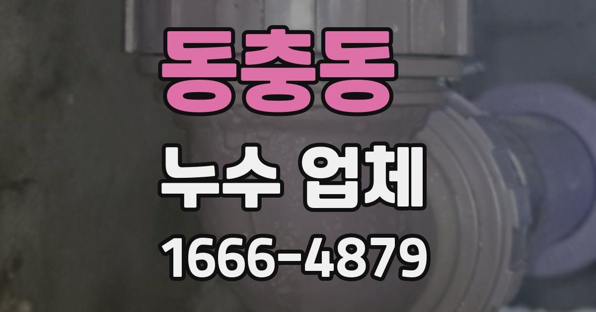 동충동 누수 업체