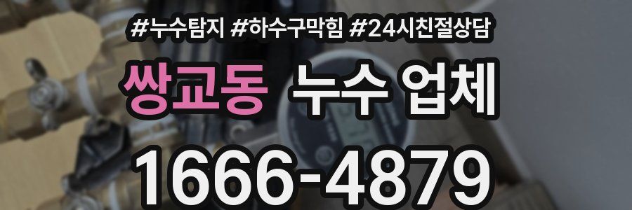 쌍교동 누수 업체