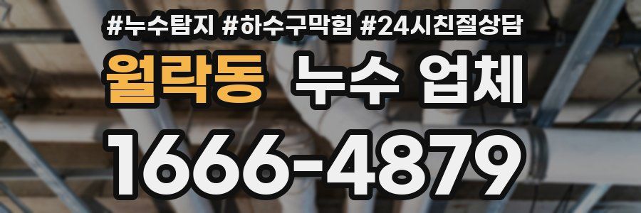월락동 누수 업체
