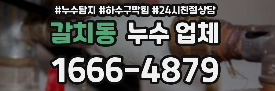 갈치동 누수 업체