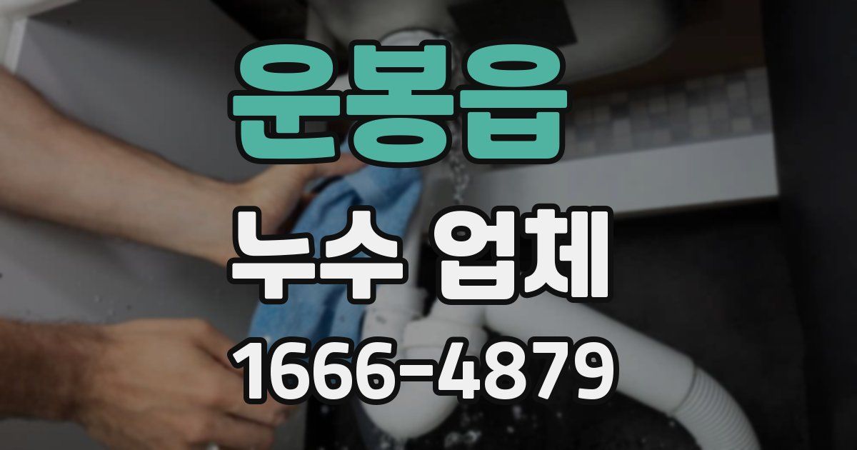운봉읍 누수 업체