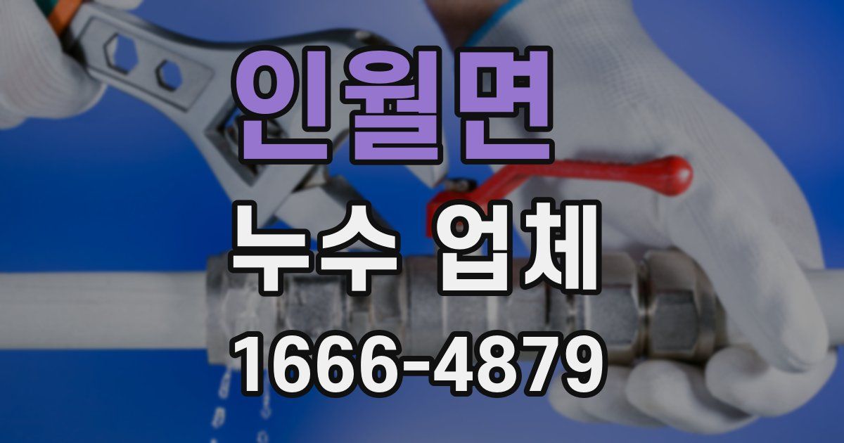 인월면 누수 업체