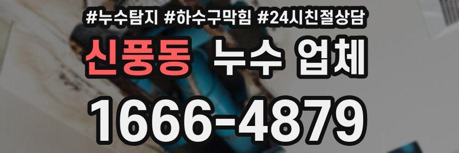 신풍동 누수 업체