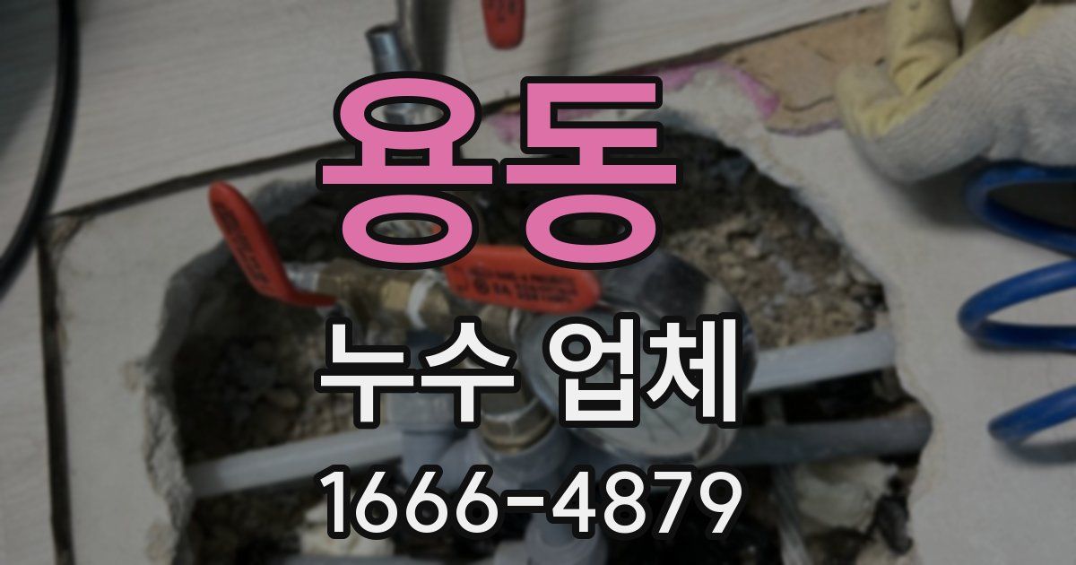 용동 누수 업체