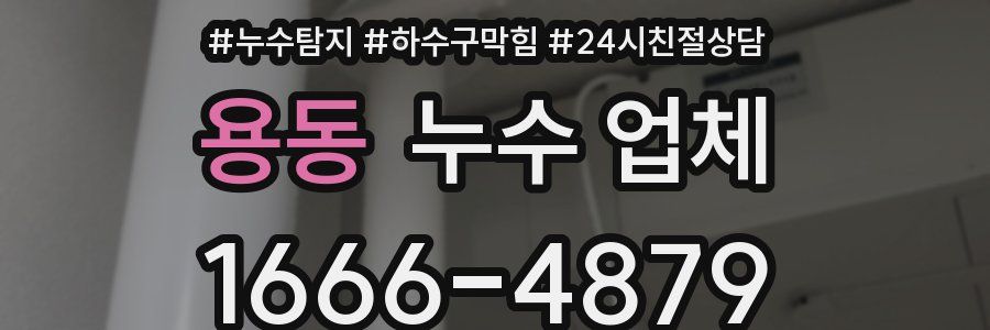 용동 누수 업체