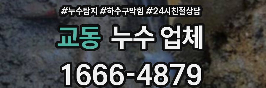 교동 누수 업체