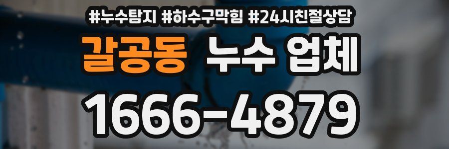 갈공동 누수 업체