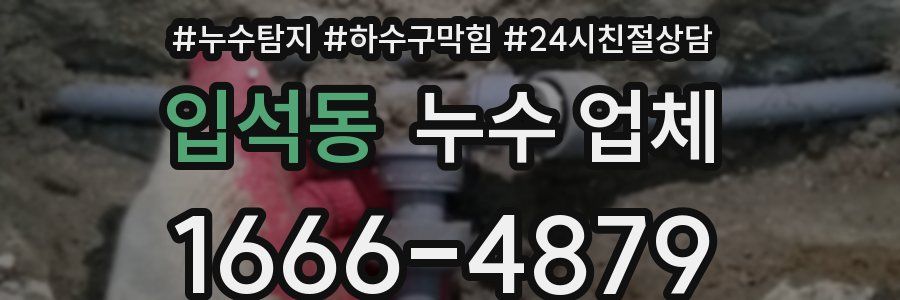 입석동 누수 업체