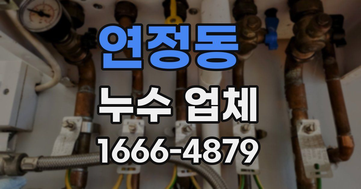 연정동 누수 업체