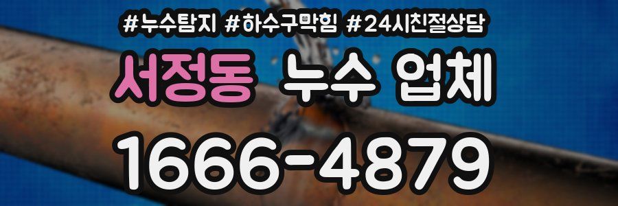 서정동 누수 업체