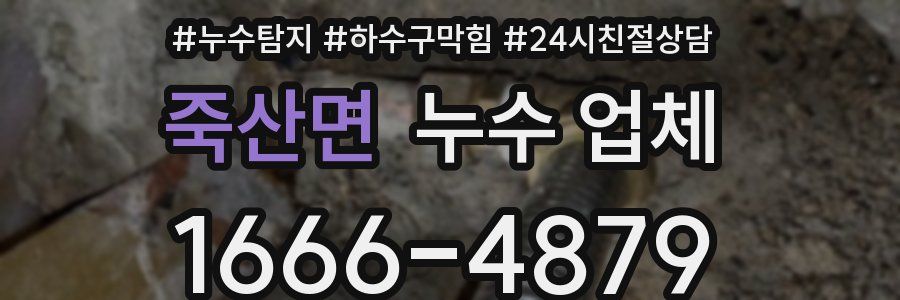 죽산면 누수 업체