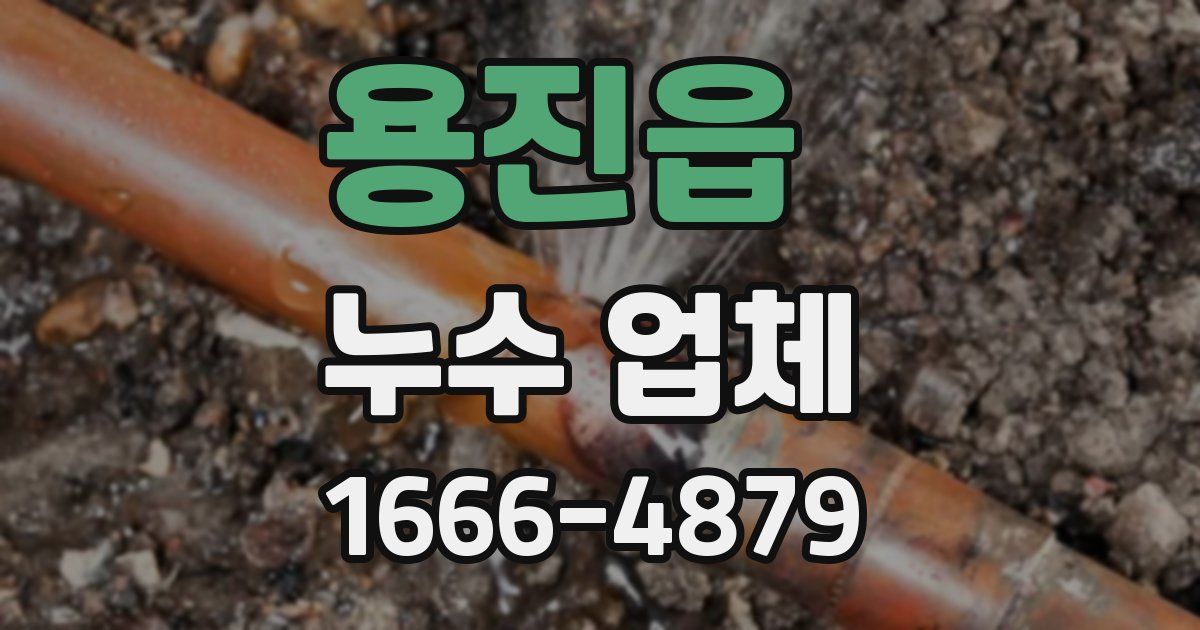 용진읍 누수 업체