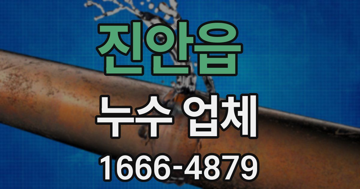 진안읍 누수 업체