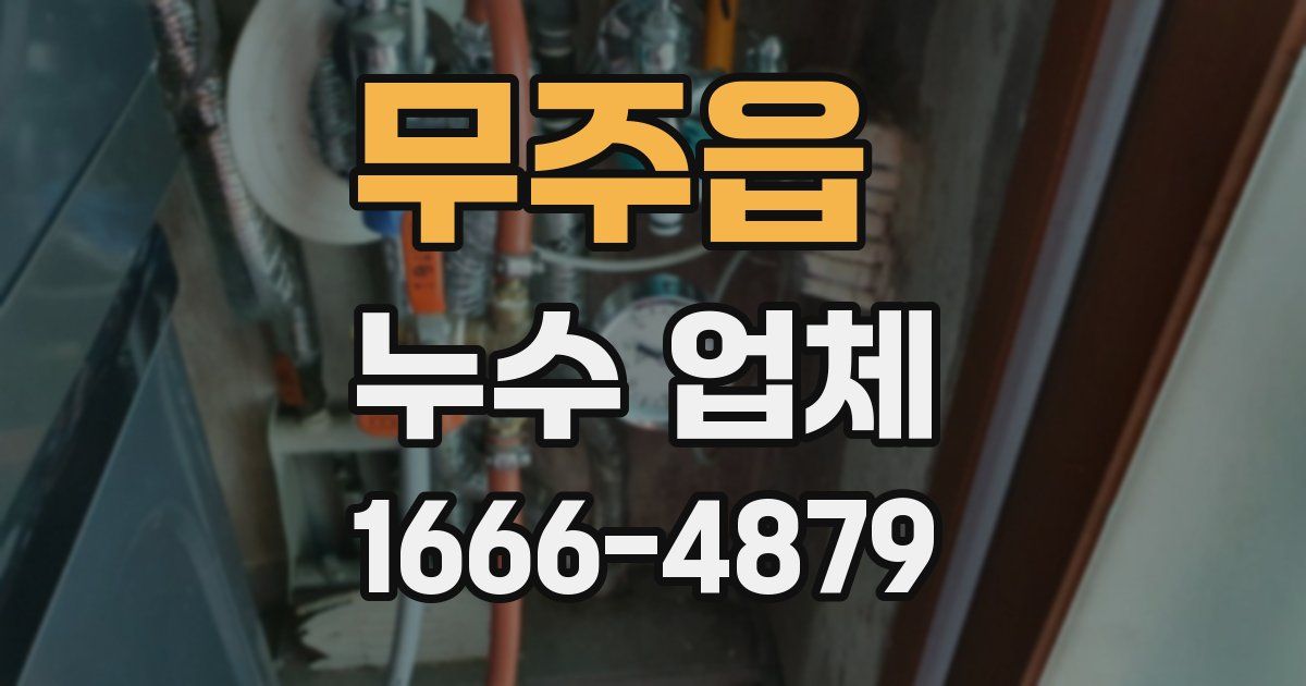 무주읍 누수 업체