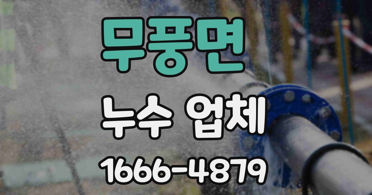 무풍면 누수 업체