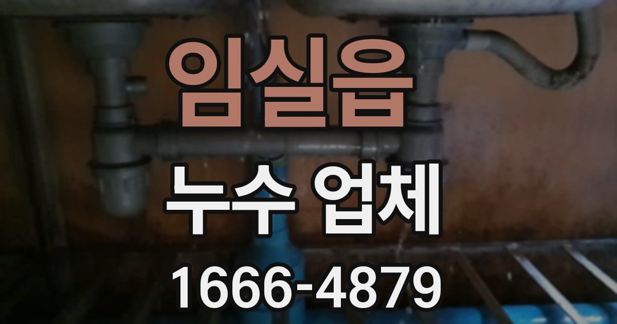 임실읍 누수 업체