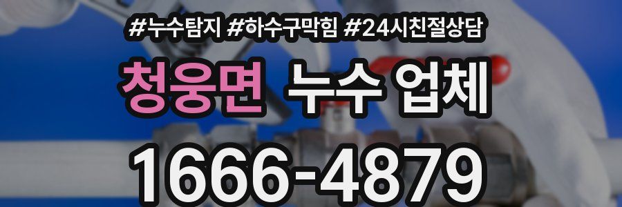 청웅면 누수 업체