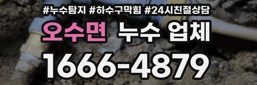 오수면 누수 업체