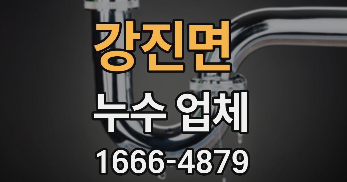 강진면 누수 업체