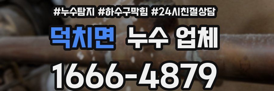 덕치면 누수 업체