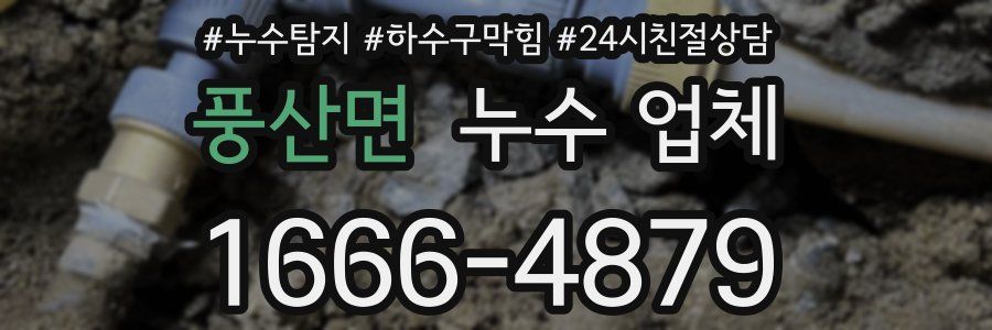 풍산면 누수 업체
