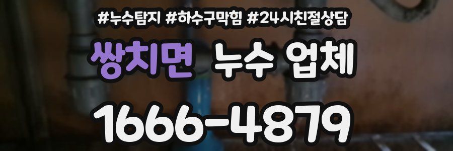 쌍치면 누수 업체