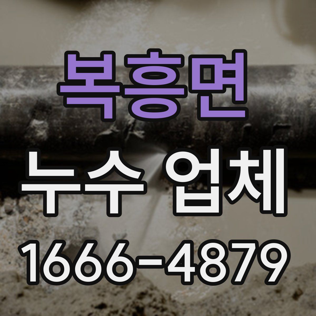 복흥면 누수 업체