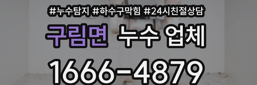 구림면 누수 업체