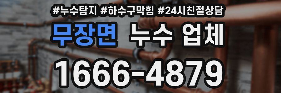 무장면 누수 업체