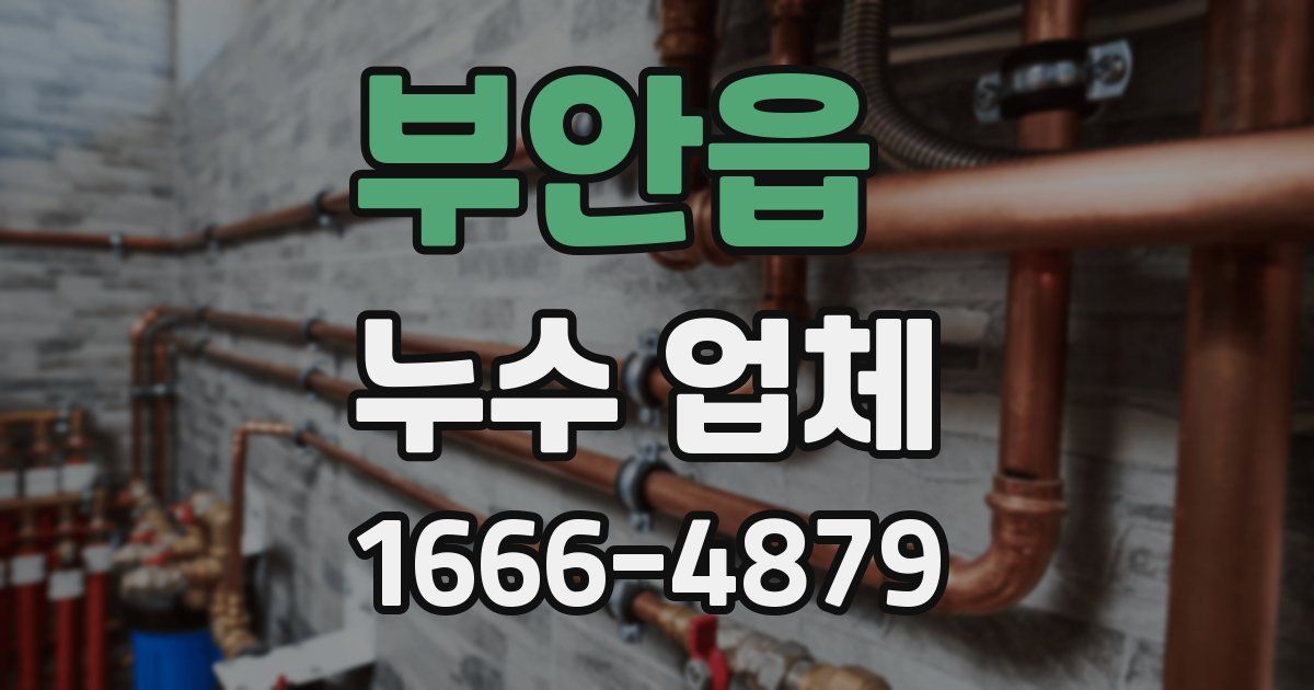부안읍 누수 업체