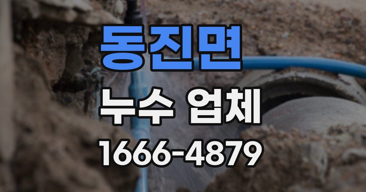동진면 누수 업체