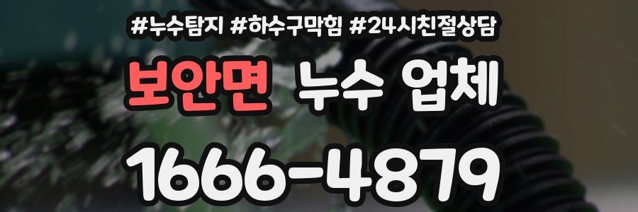 보안면 누수 업체