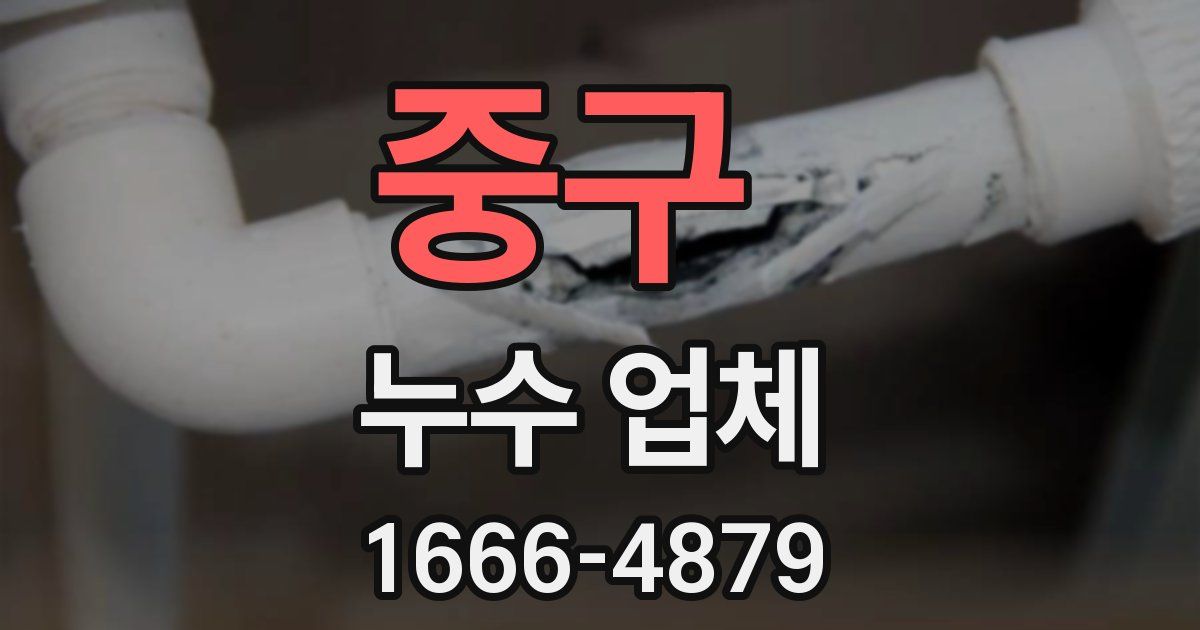 중구 누수 업체