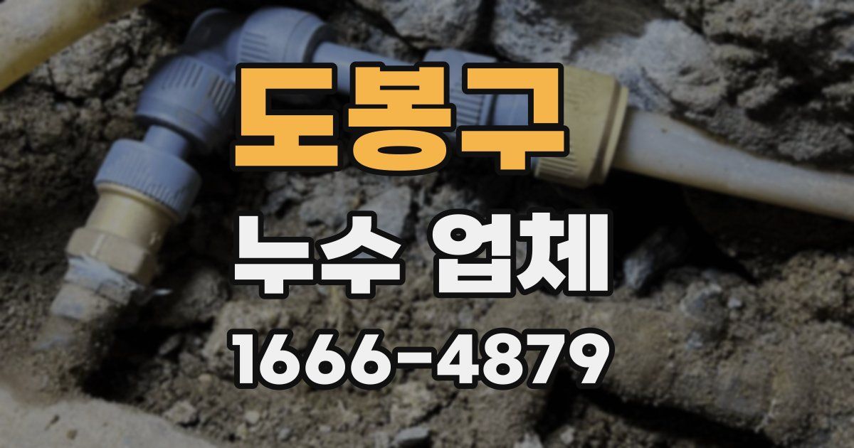 도봉구 누수 업체