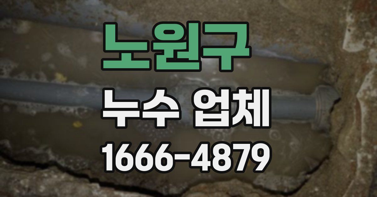 노원구 누수 업체