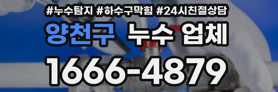 양천구 누수 업체