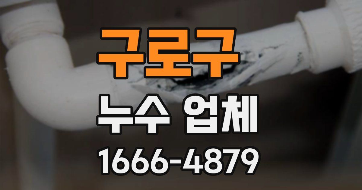 구로구 누수 업체