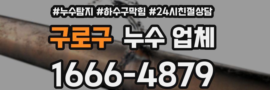 구로구 누수 업체