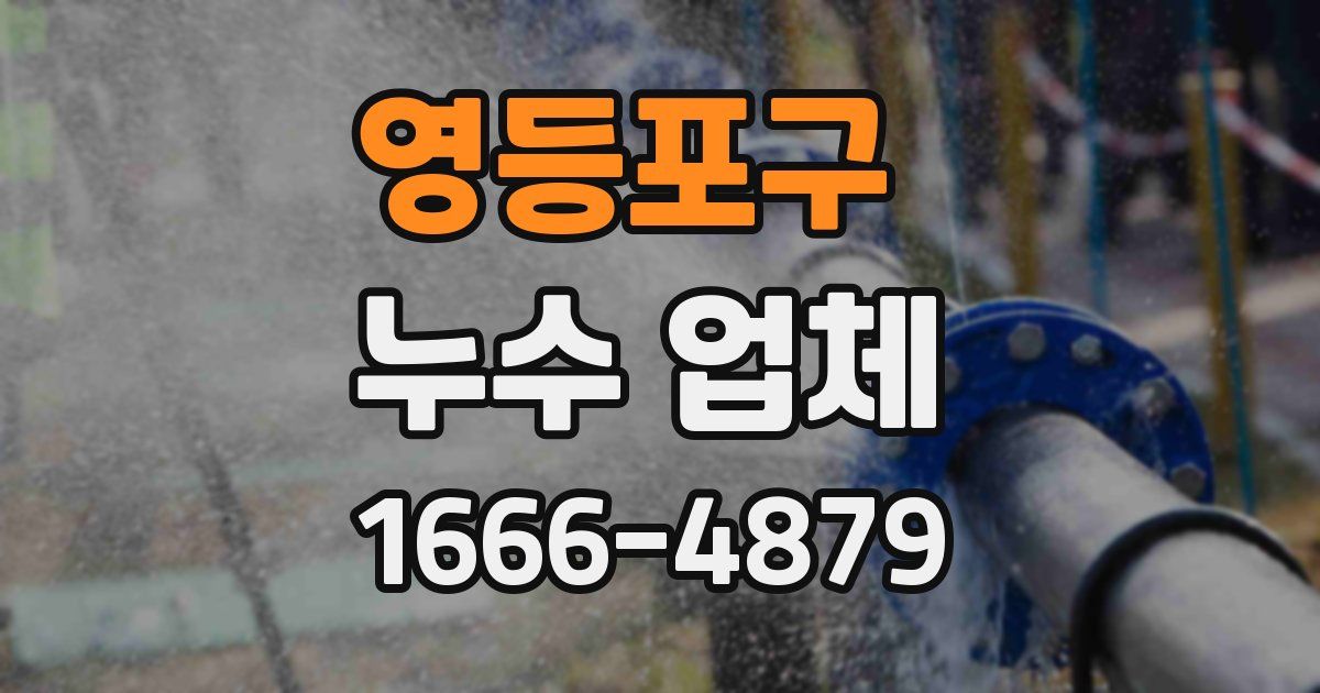 영등포구 누수 업체