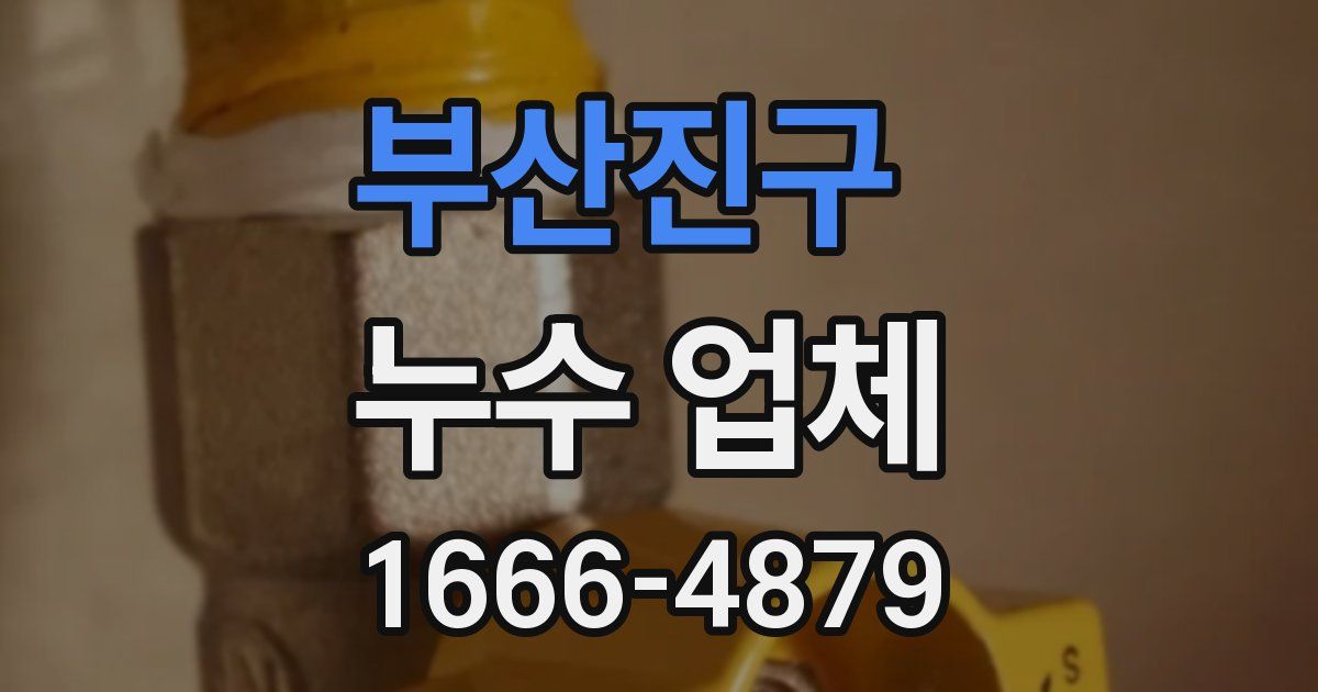 부산진구 누수 업체