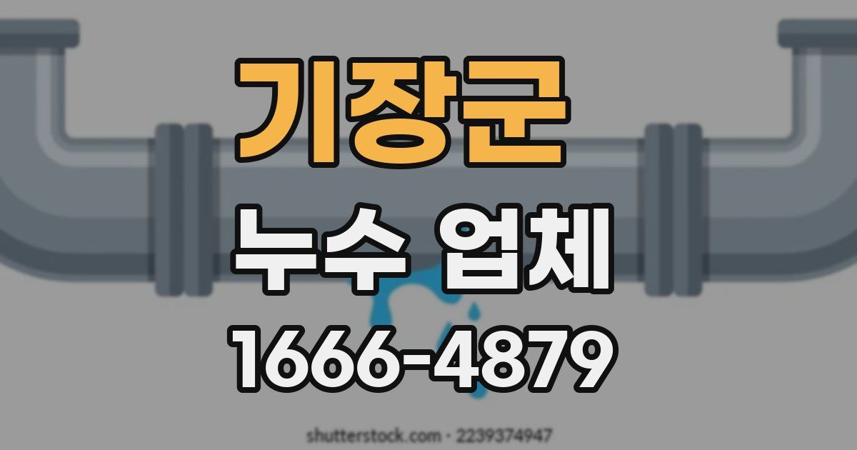 기장군 누수 업체