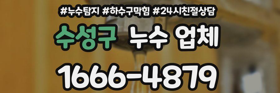 수성구 누수 업체