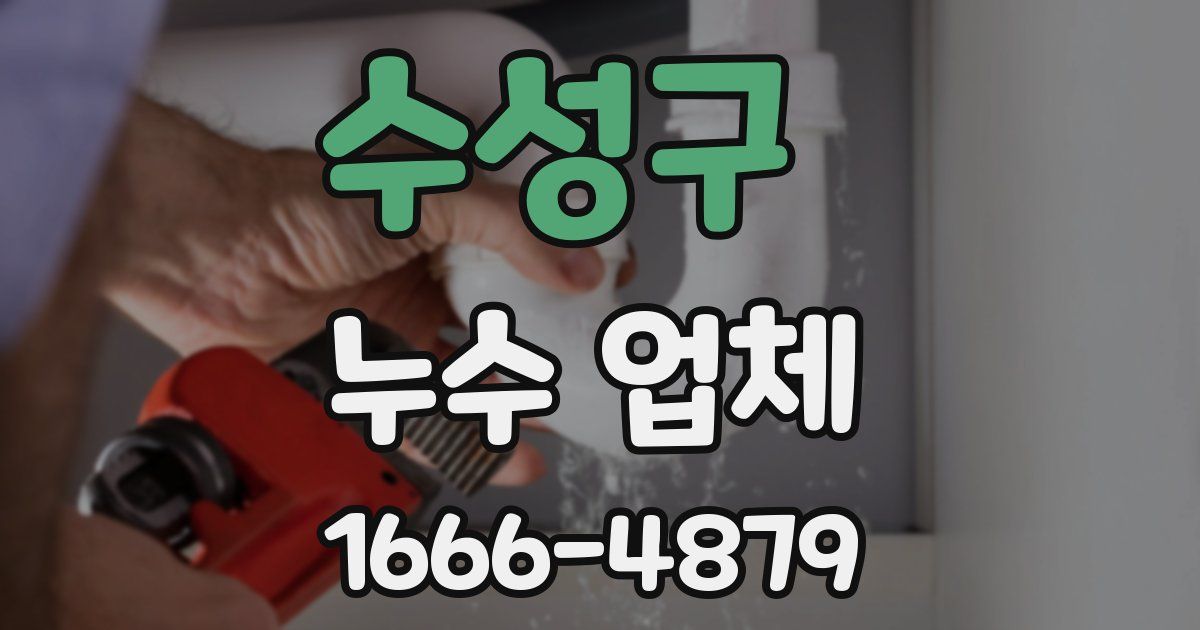 수성구 누수 업체
