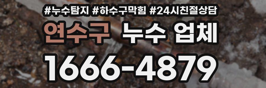 연수구 누수 업체