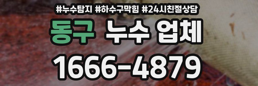 동구 누수 업체
