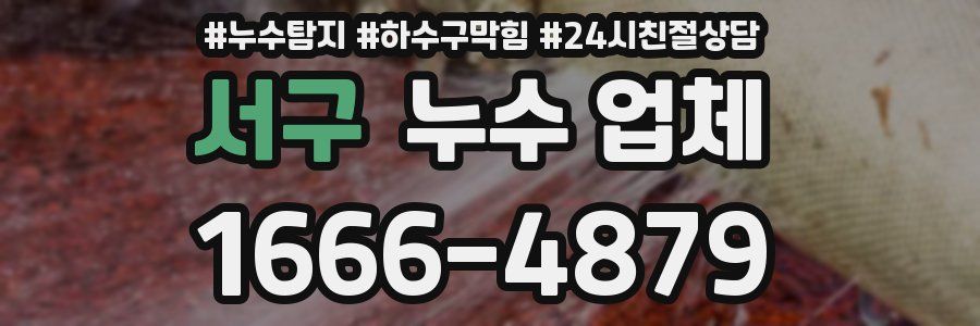 서구 누수 업체
