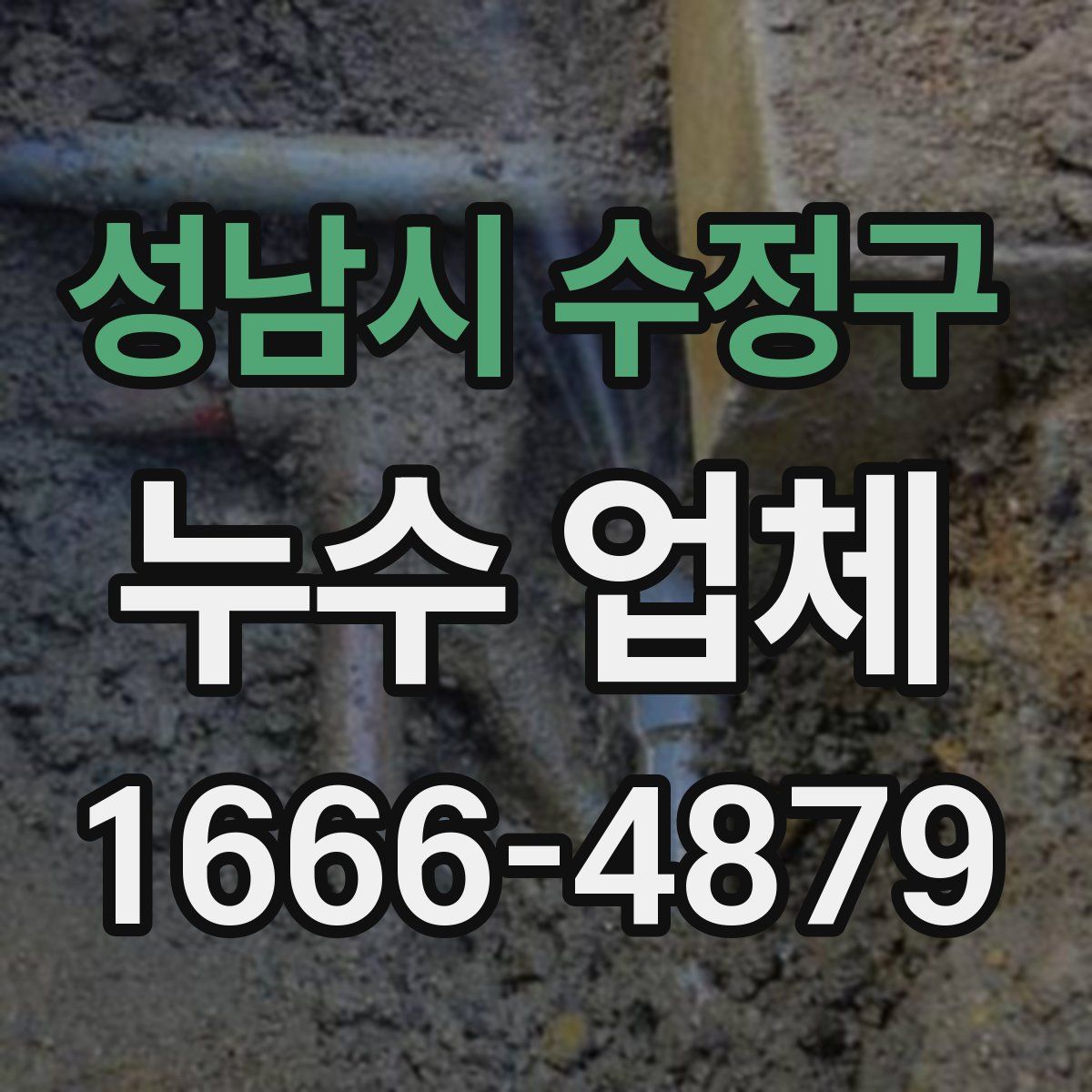 성남시 수정구 누수 업체